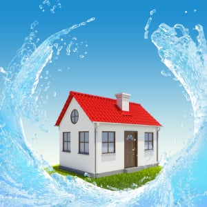 House Surrounded By Water