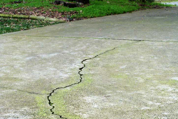 Crack in Driveway of home.